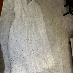 White Eyelet Dress